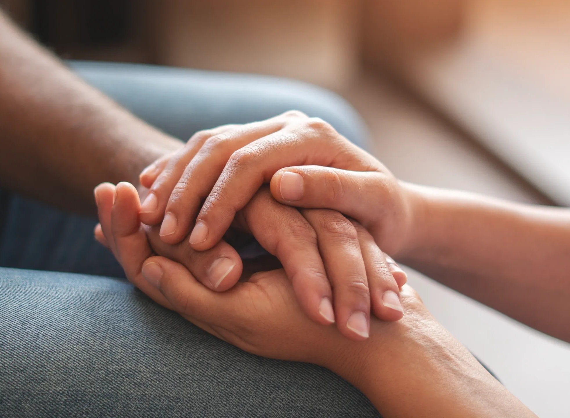 A compassionate one-on-one support conversation